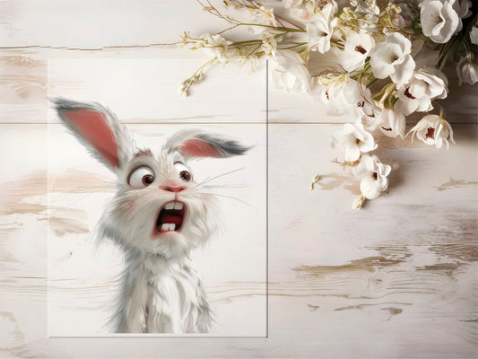 Bügelbild - Lustiger Hase #1552