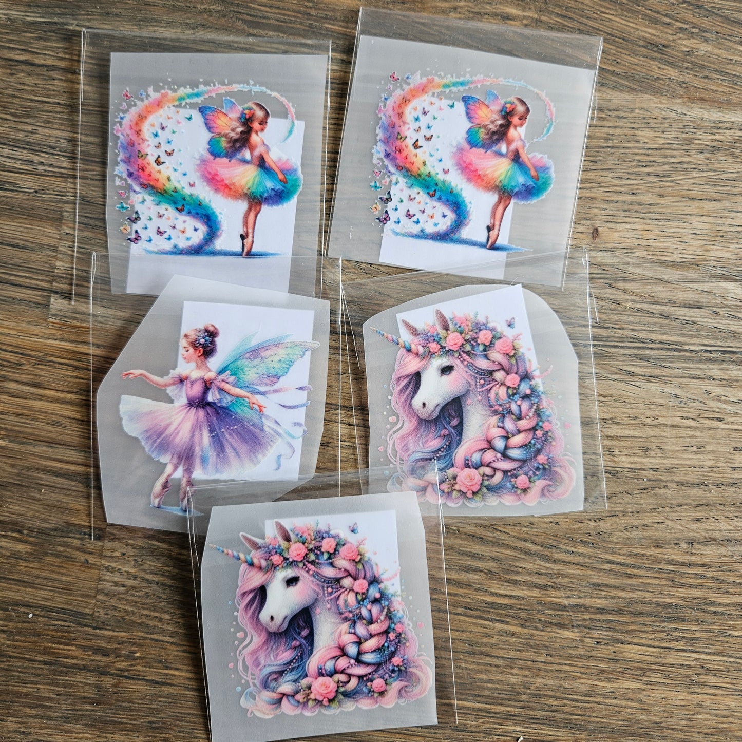 Set Bügelbilder Fee/Einhorn 5cm