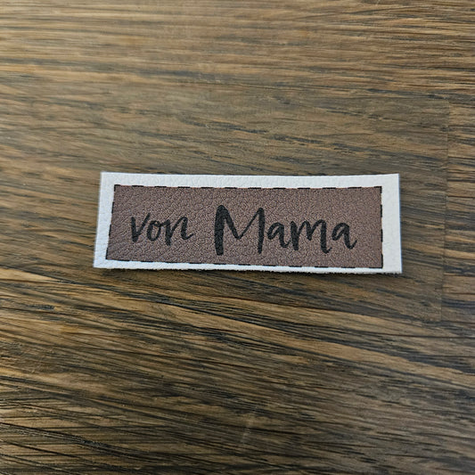 Kunstlederlabel - von Mama