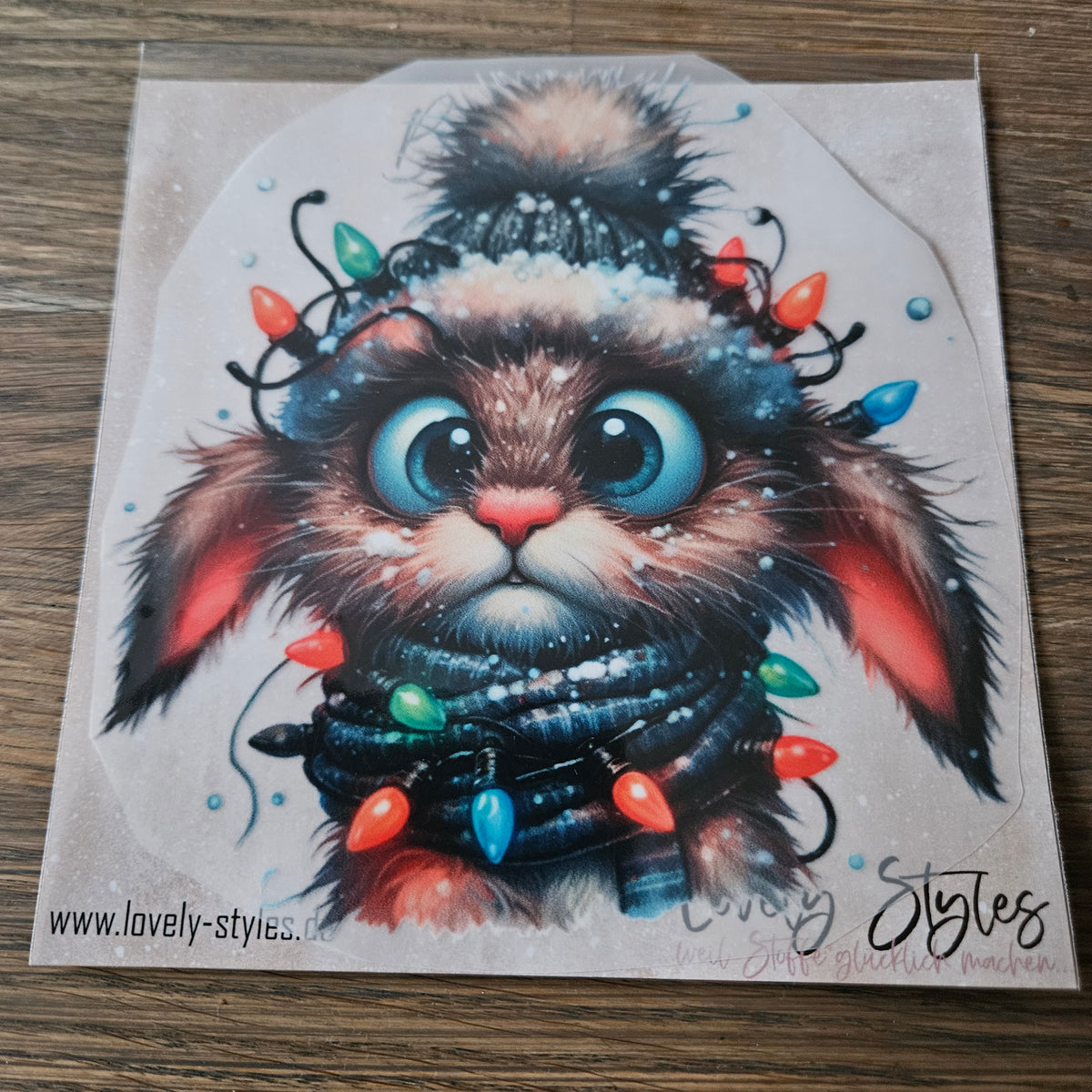 Bügelbild - Hase ca. 15cm