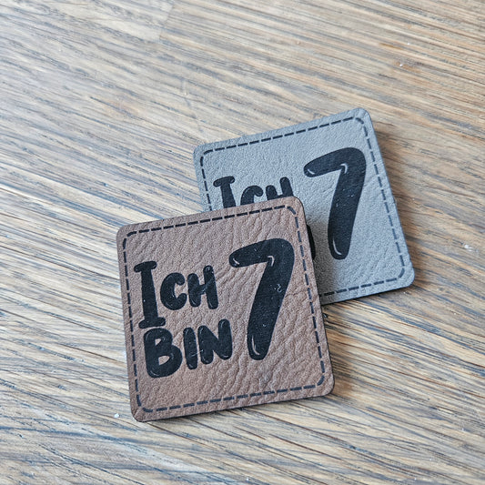 Patch - 4x4cm - Ich bin 7
