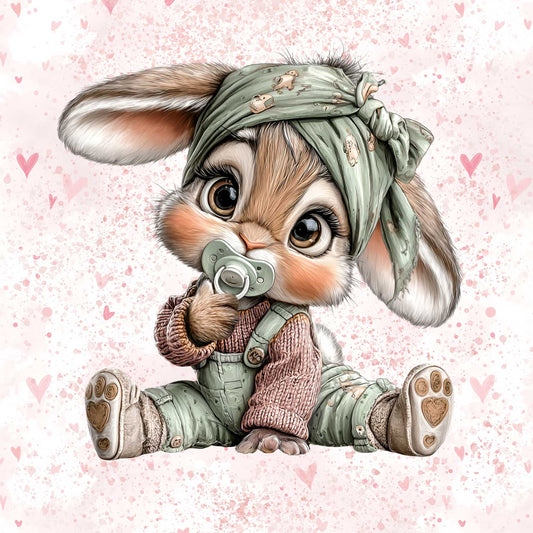 Sommersweat - Panel - Baby Hase