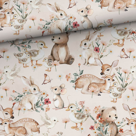 Jersey - Waldtiere Beige