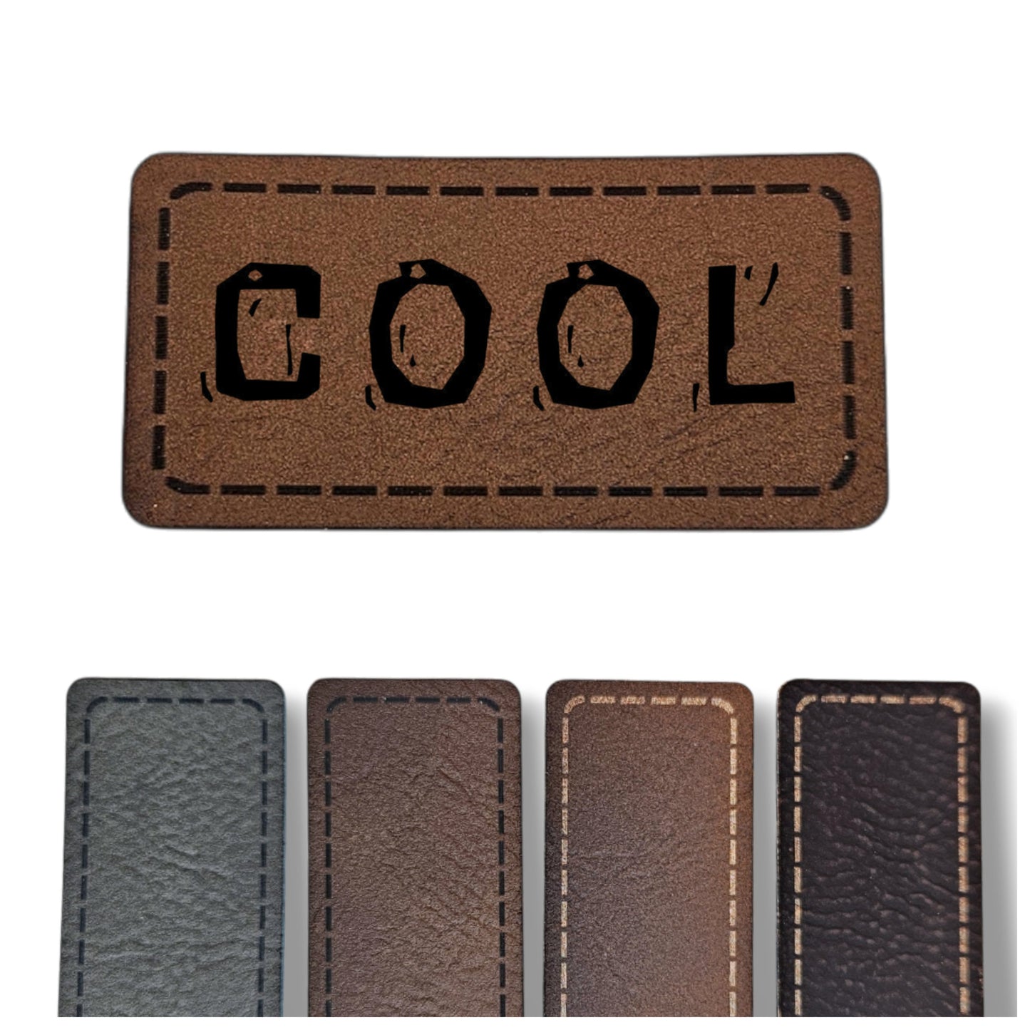 Kunstleder Patch - Rechteck - COOL
