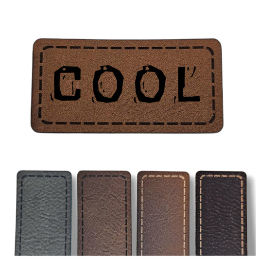 Kunstleder Patch - Rechteck - COOL