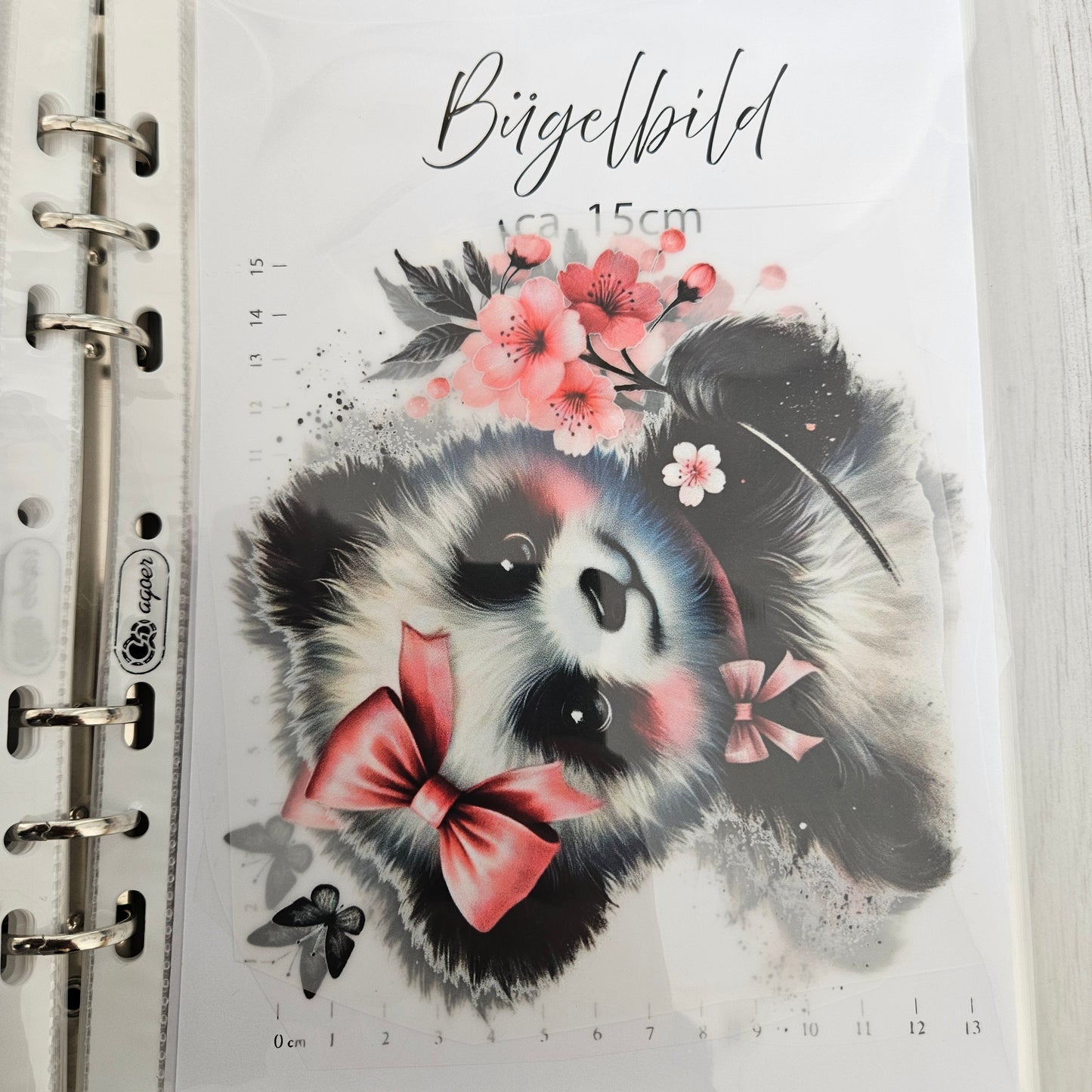 Bügelbild - Süßer Panda 1 ca. 15cm