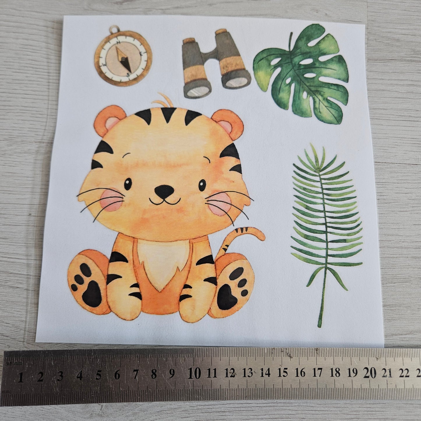 Bügelbild - Set Safari Tiger