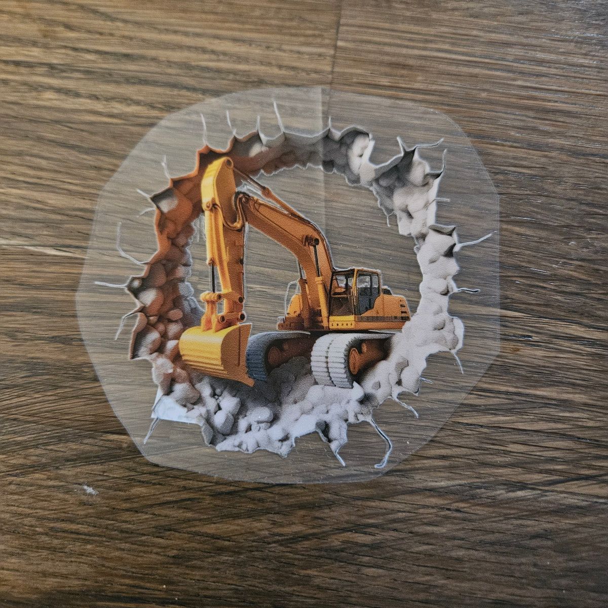 Rub On Aufkleber - Bagger ca. 10cm