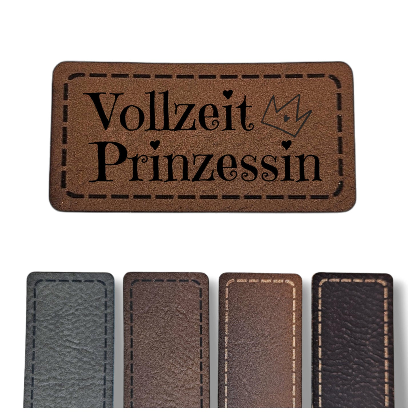 Kunstleder Patch - Rechteck - Vollzeit Prinzessin