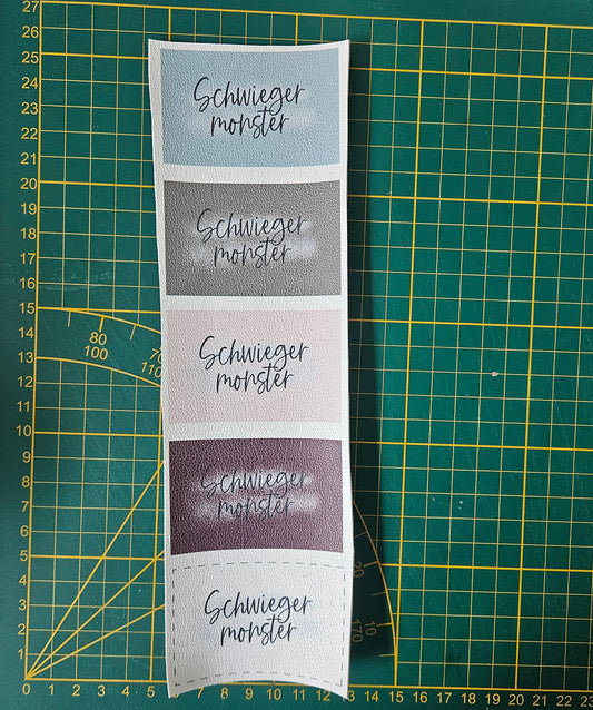 Kunstlederlabel Set - Schwiegermonster