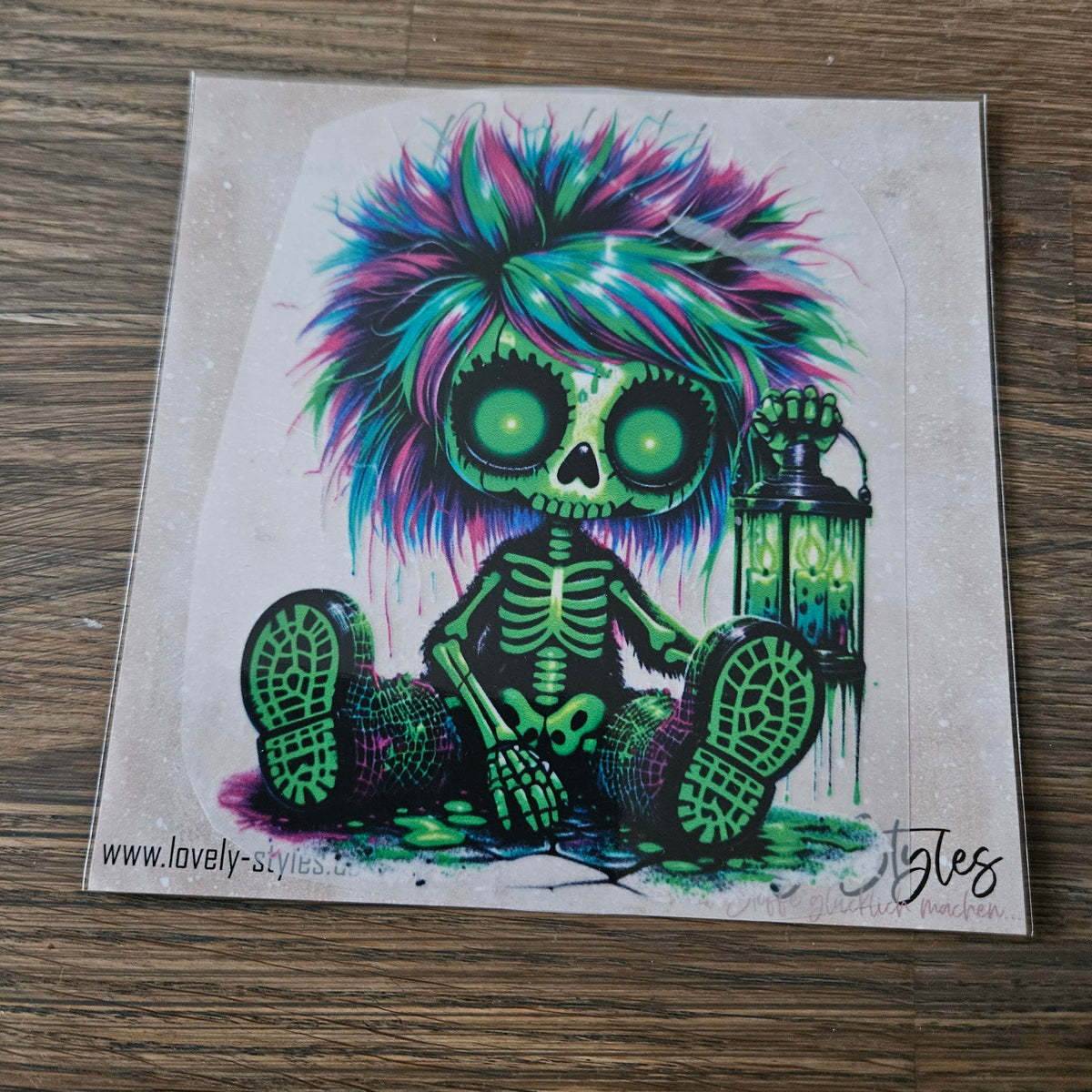 Bügelbild - Zombie ca. 15cm