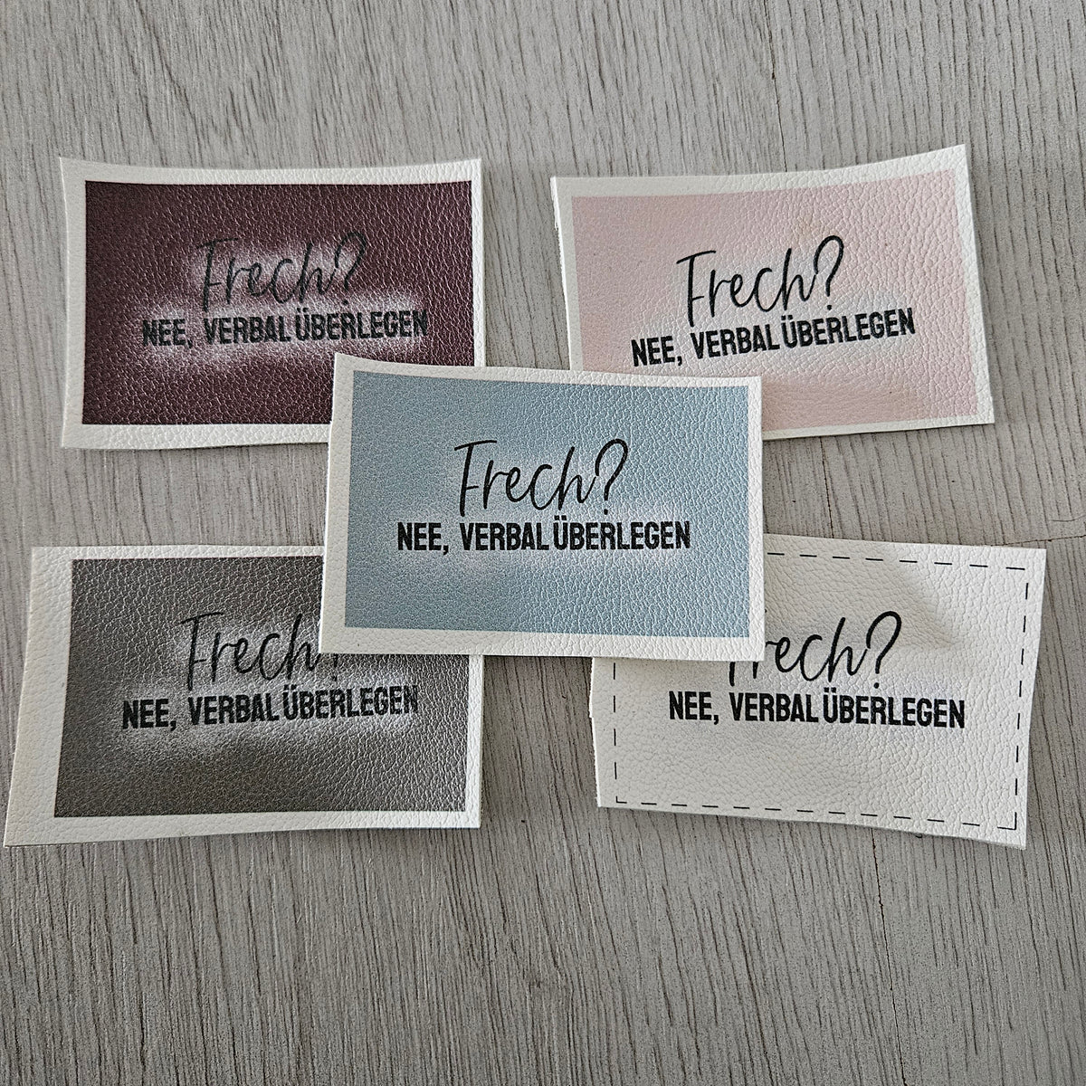 Kunstlederlabel - Frech?
