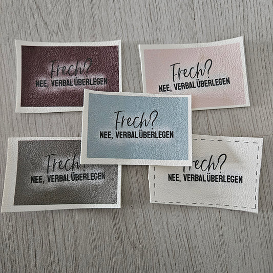 Kunstlederlabel - Frech?