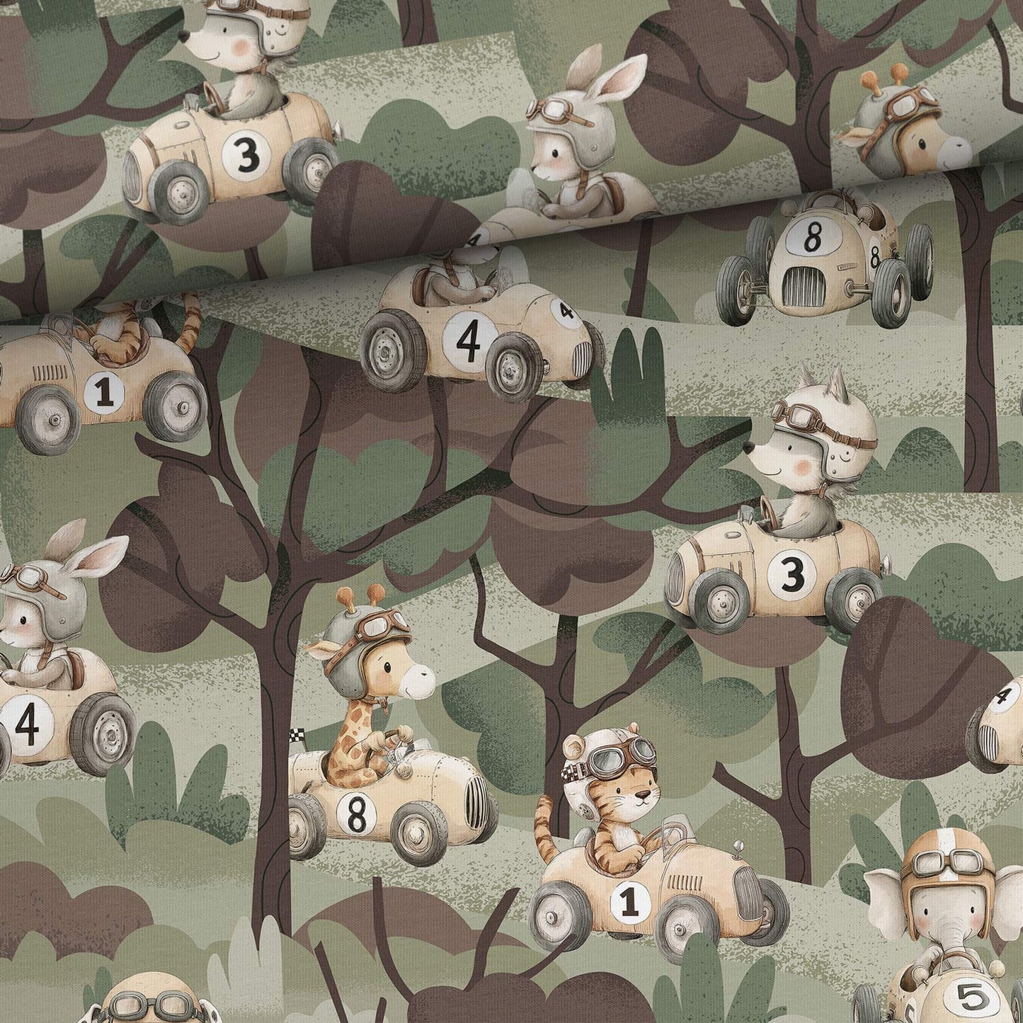 Sommersweat - Autorennen Camouflage