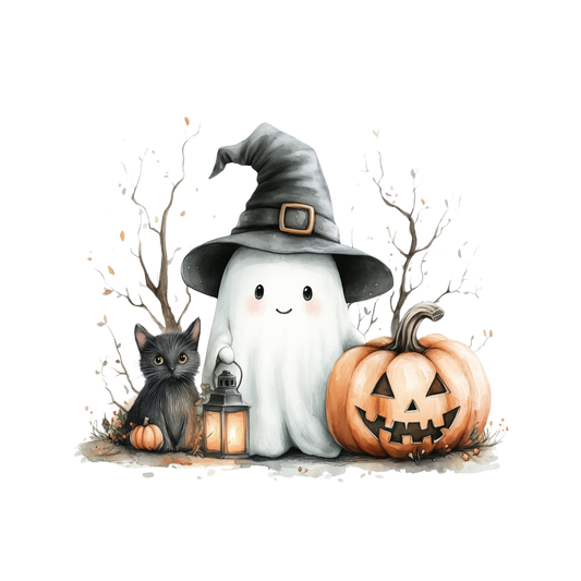 Auktion - Bügelbild - Süßer Geist 2 - 20cm