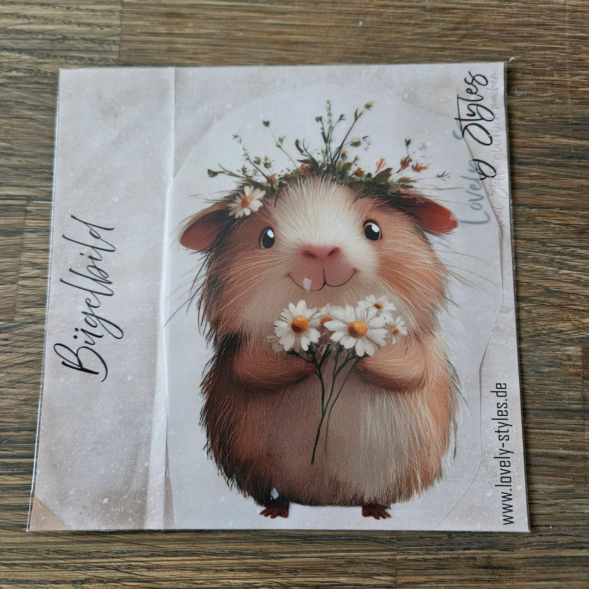 Bügelbild - Meerschweinchen ca. 15cm