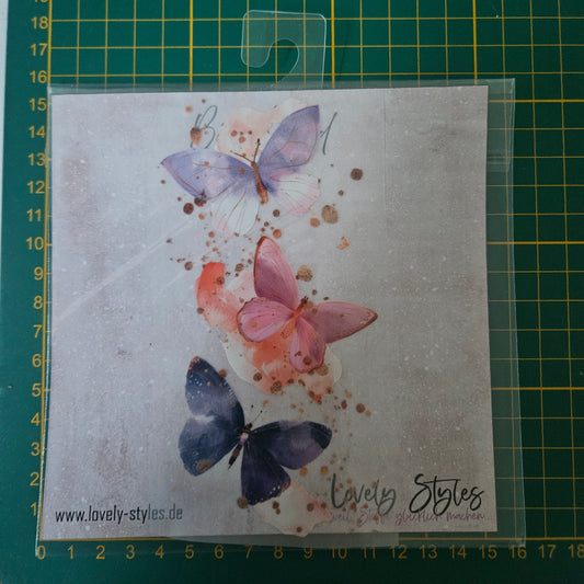 Bügelbild - Schmetterling Lila/Rosa ca. 15cm