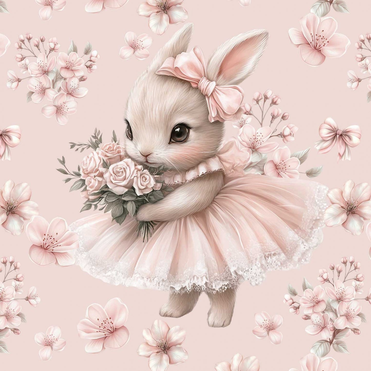 Sommersweat - Ballerina Hasen Rosa