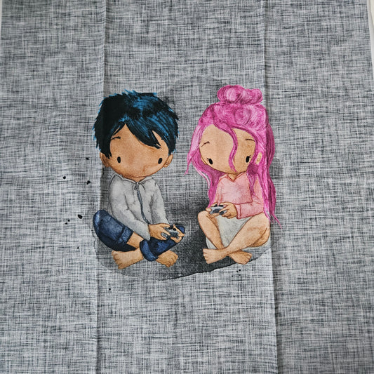 40x50cm Panel - Jersey - Zockerpaar