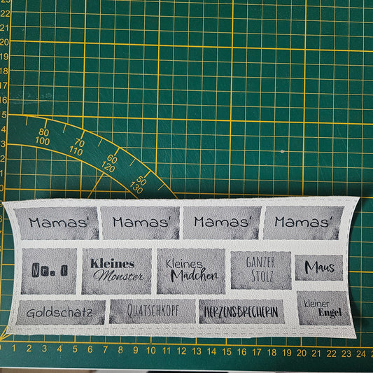 Kunstlederlabel Set - Mamas Mädchen