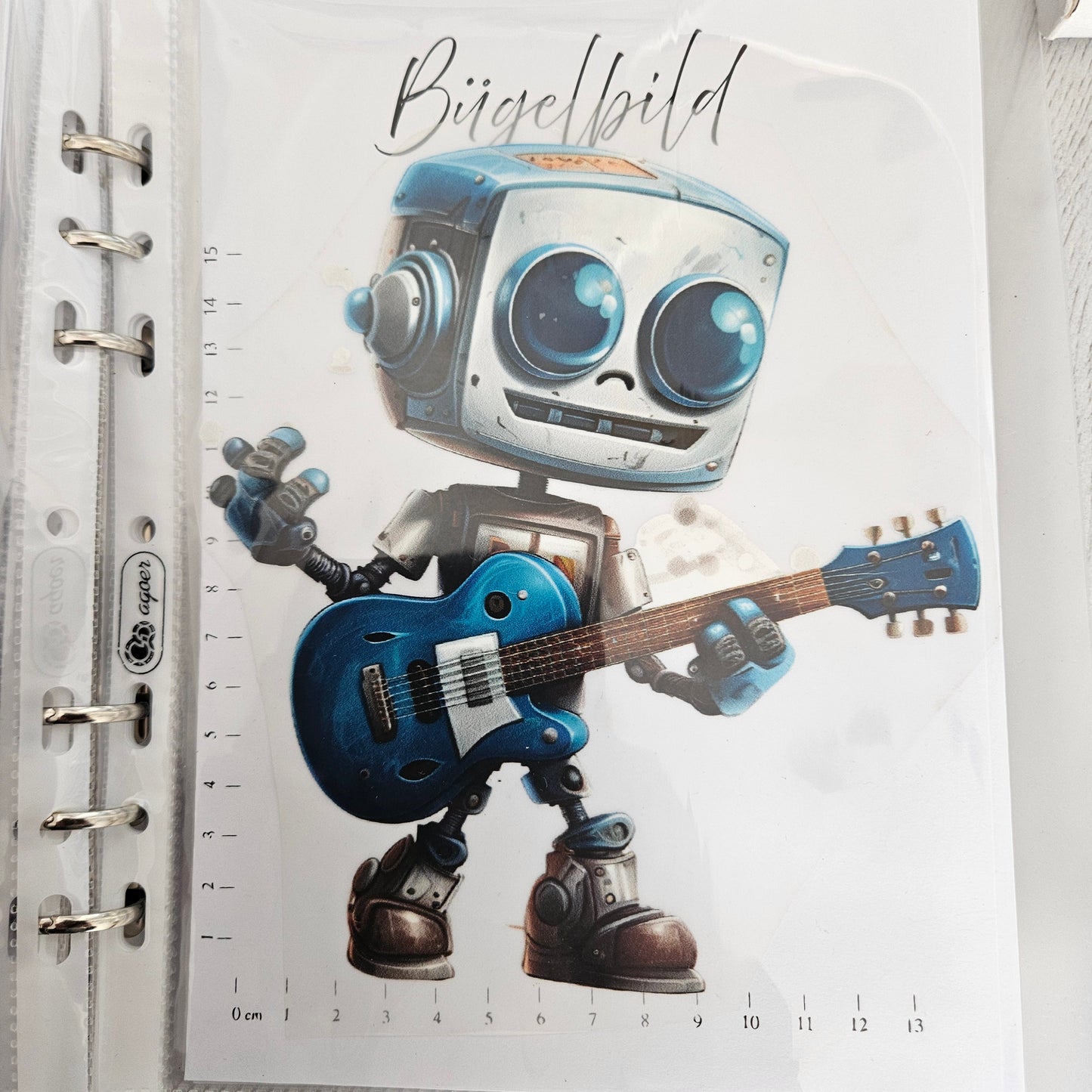 Bügelbild - Roboter ca. 15cm