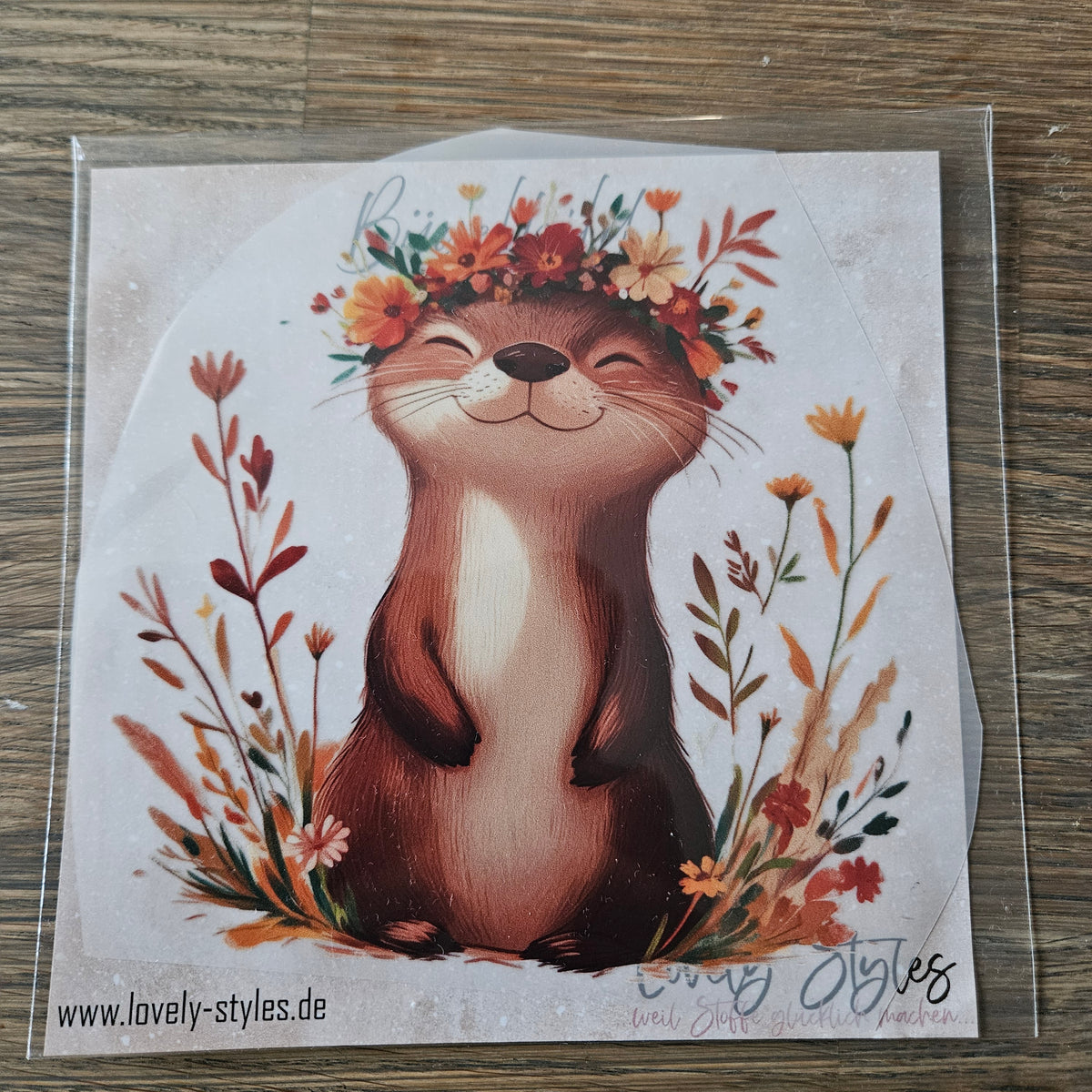 Bügelbild - Otter ca. 15cm