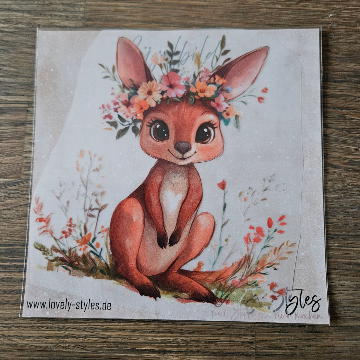 Bügelbild - Kanguru ca. 15cm