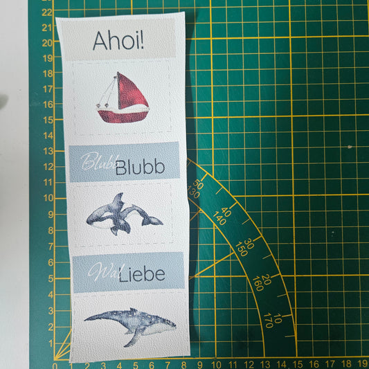 Kunstlederlabel Set - Ahoi