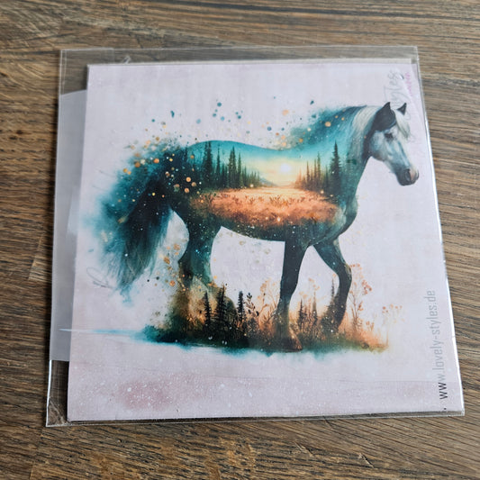 Bügelbild - Pferd Landscape ca. 15cm