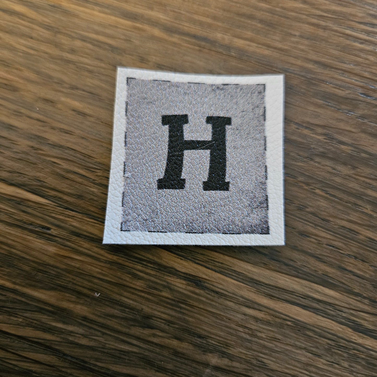 Kunstlederlabel - Buchstaben