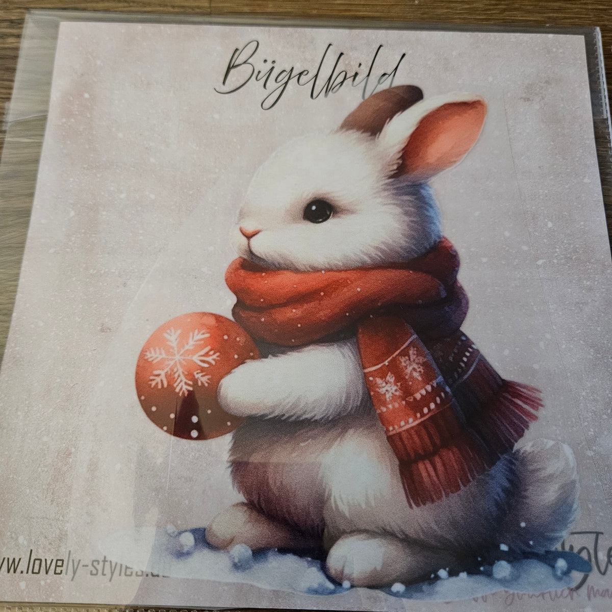Bügelbild - Hase ca. 20cm
