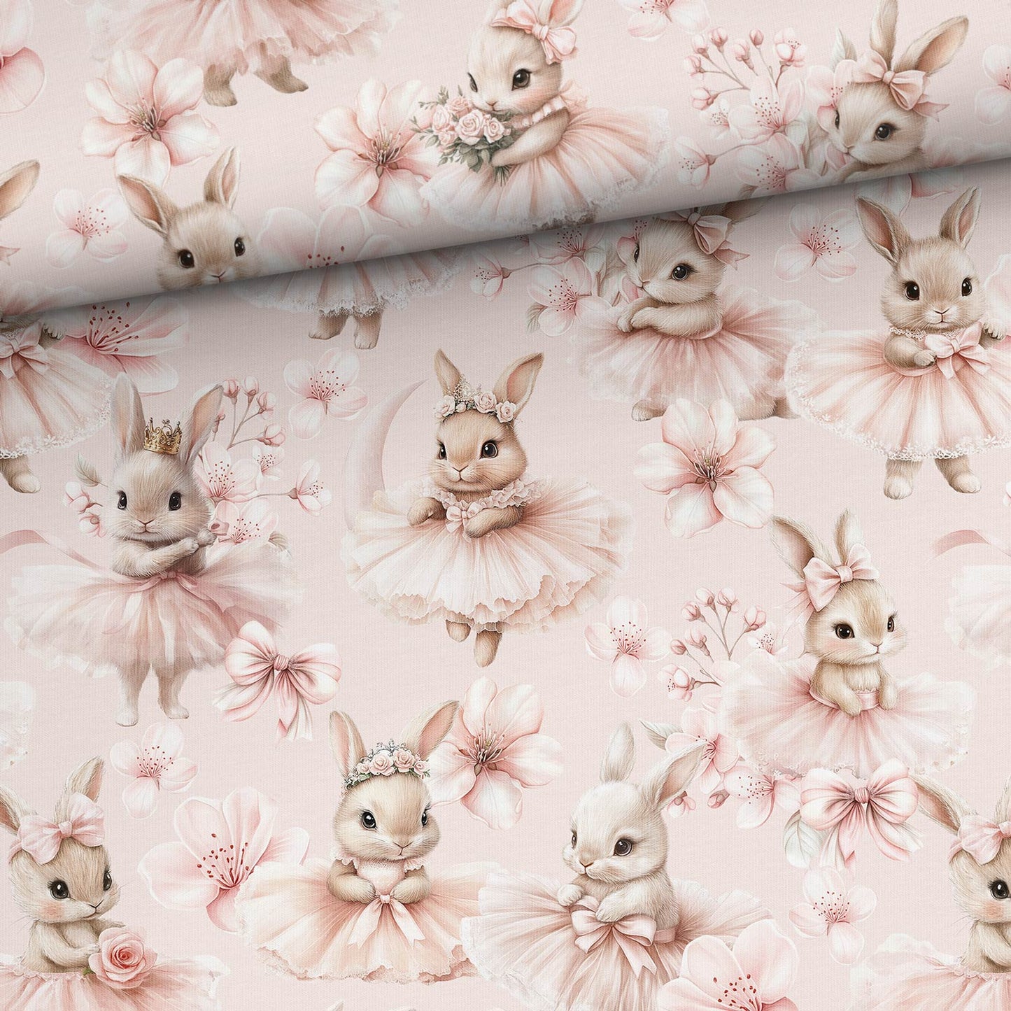 Sommersweat - Ballerina Hasen Rosa
