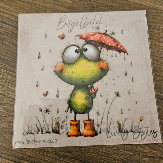 Bügelbild - Süßer Frosch ca. 15cm