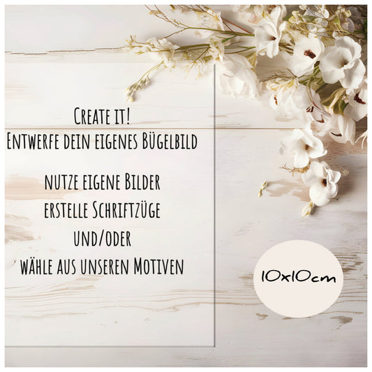 Create it! Bügelbild 10x10cm