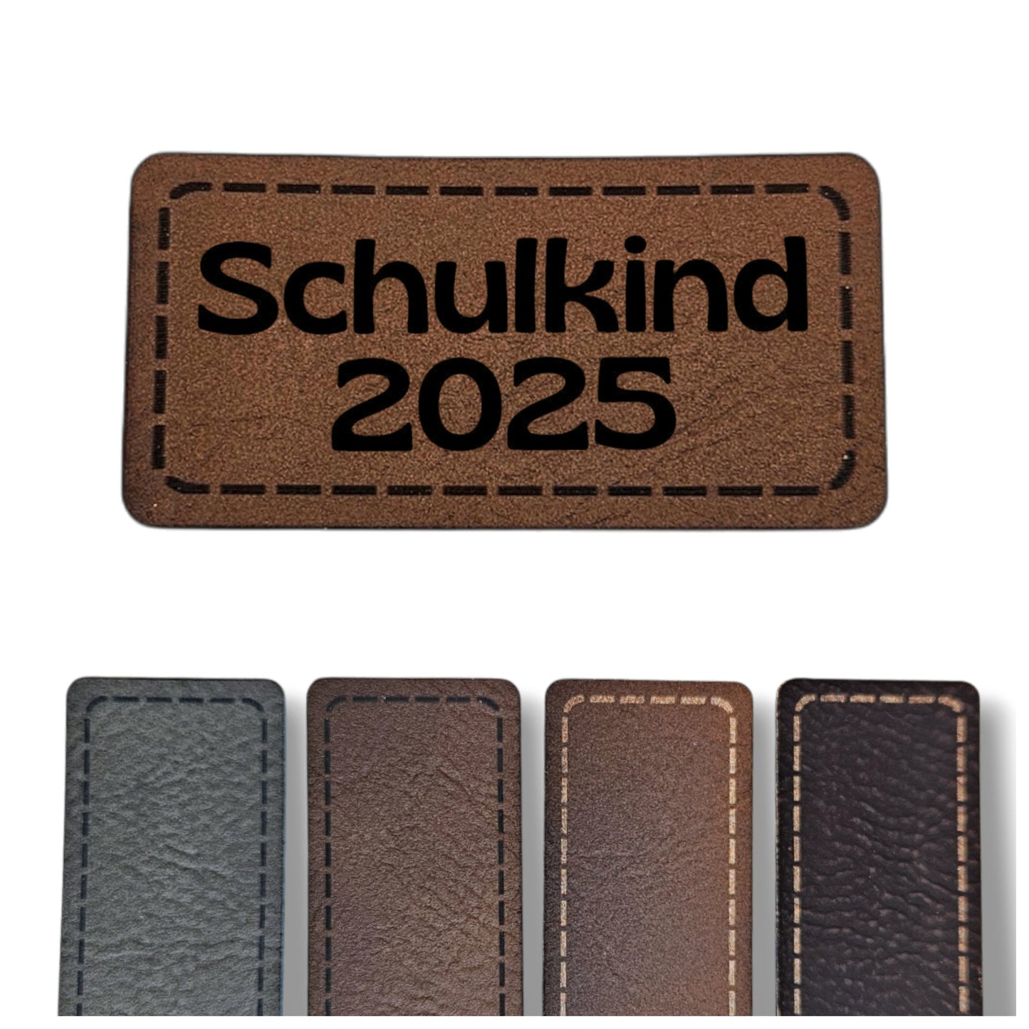 Kunstleder Patch - Rechteck - Schulkind 2025