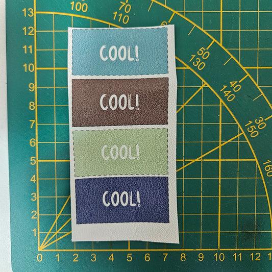 Kunstlederlabel Set - Cool