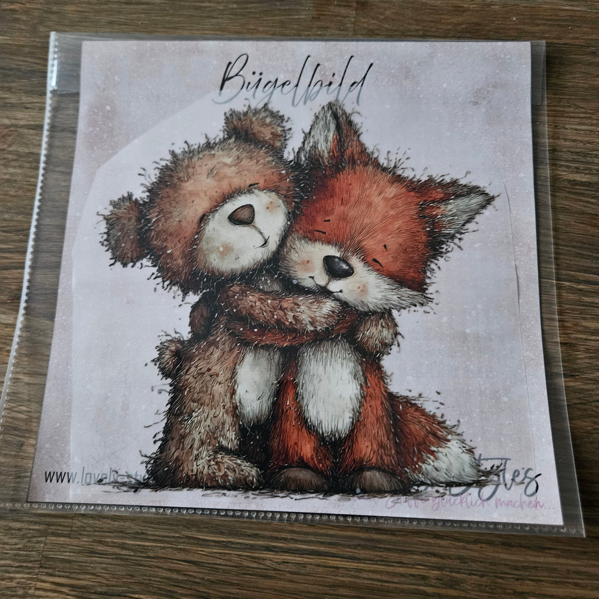 Bügelbild - Waldtiere ca. 20cm