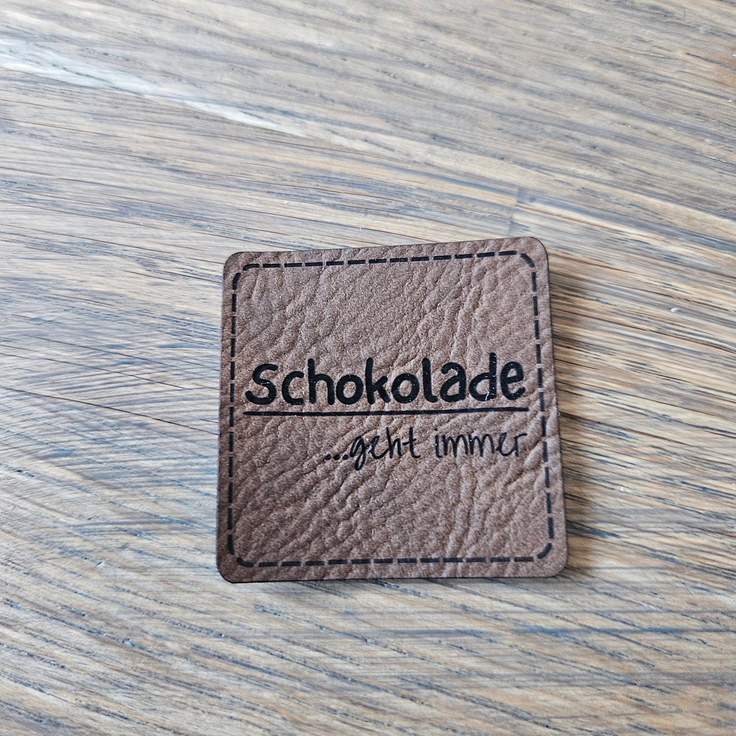 Patch - 4x4cm - Schokolade geht immer