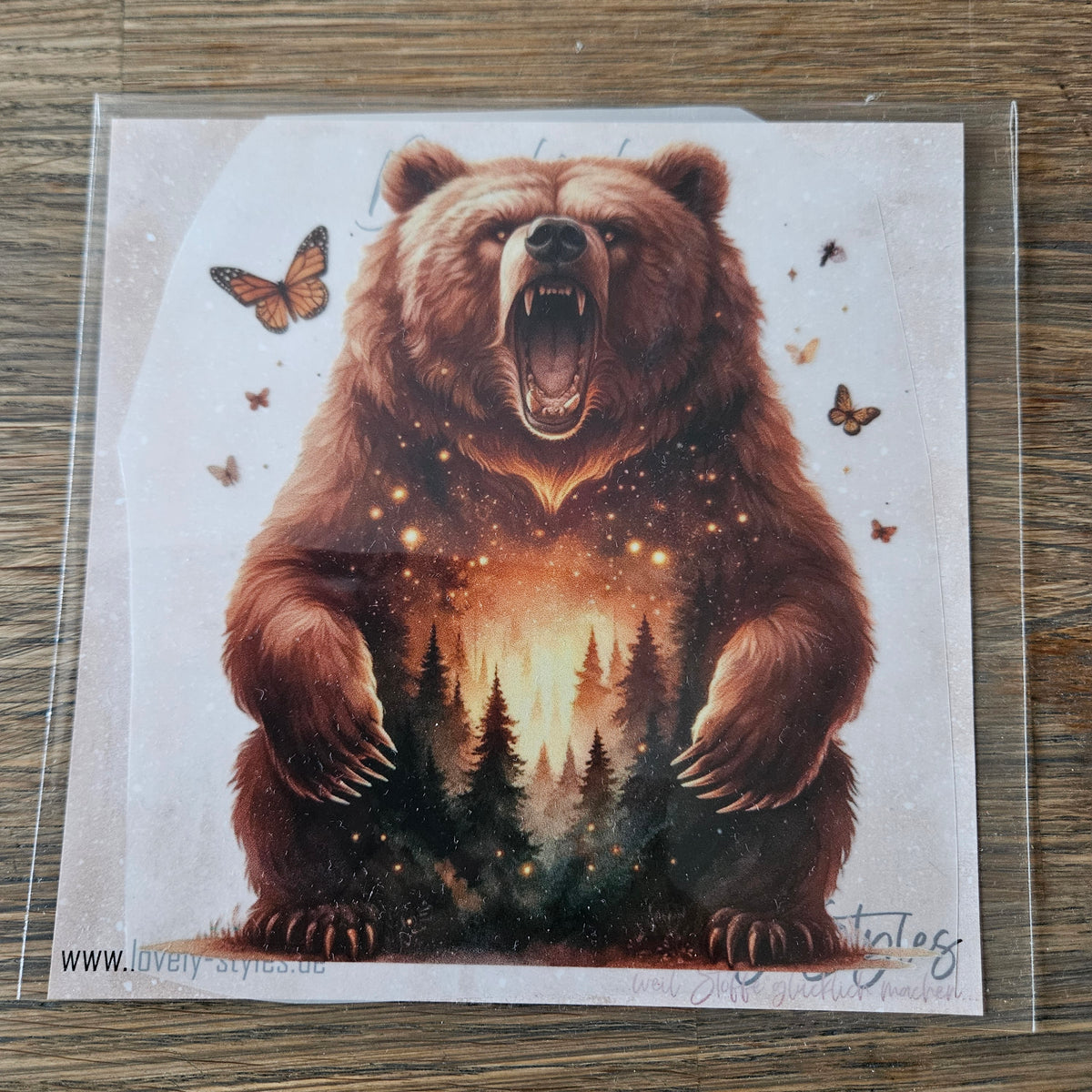 Bügelbild - Bär ca. 15cm