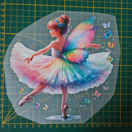 Bügelbild - Fee bunt ca. 19cm