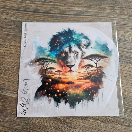 Bügelbild - Löwe Landscape ca. 15cm