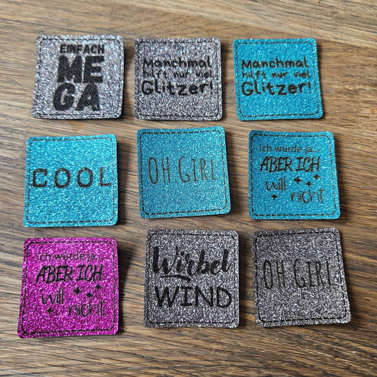Set Glitzer Patches 5