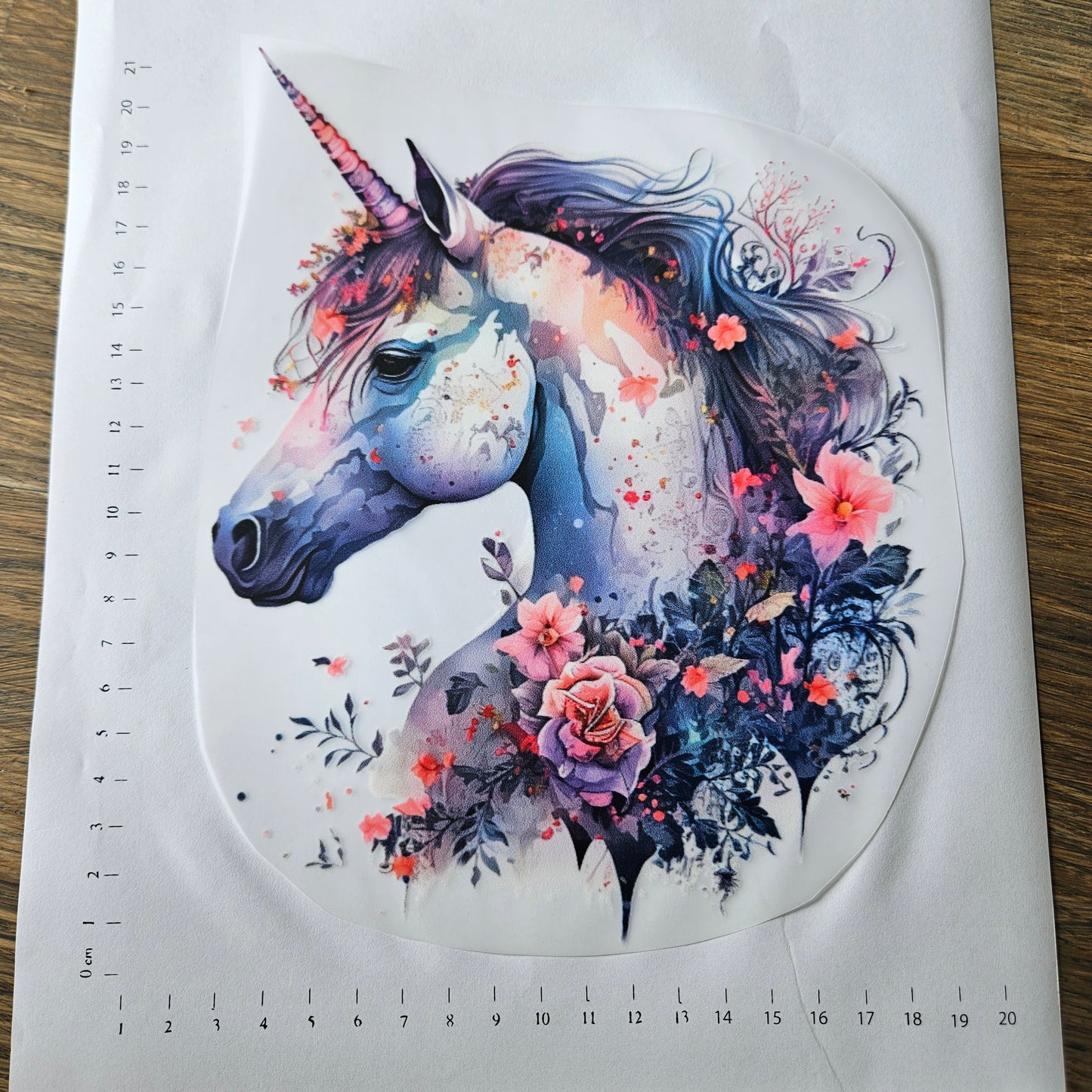 Bügelbild - Einhorn ca. 20cm
