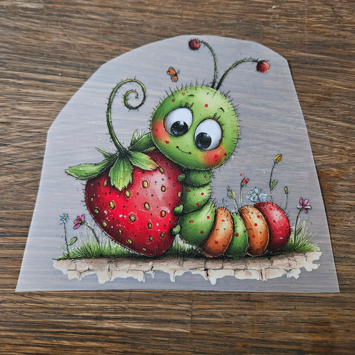 Bügelbild - Raupe ca. 15cm