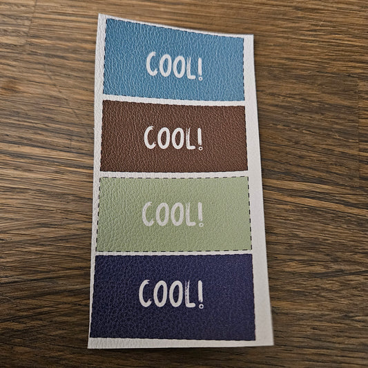 Kunstlederlabel Set - Cool