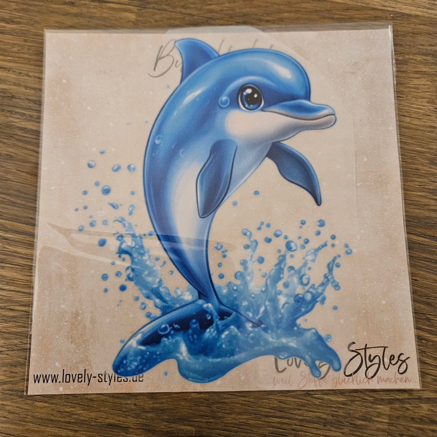 Bügelbild - Delfin ca. 15cm