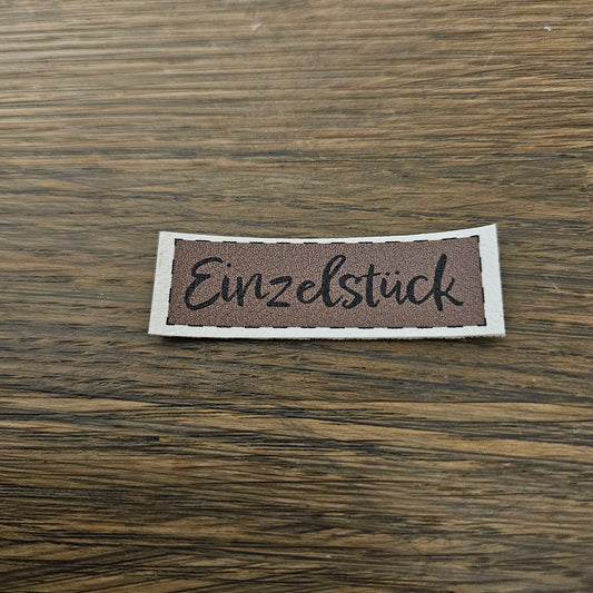 Kunstlederlabel - Einzelstück