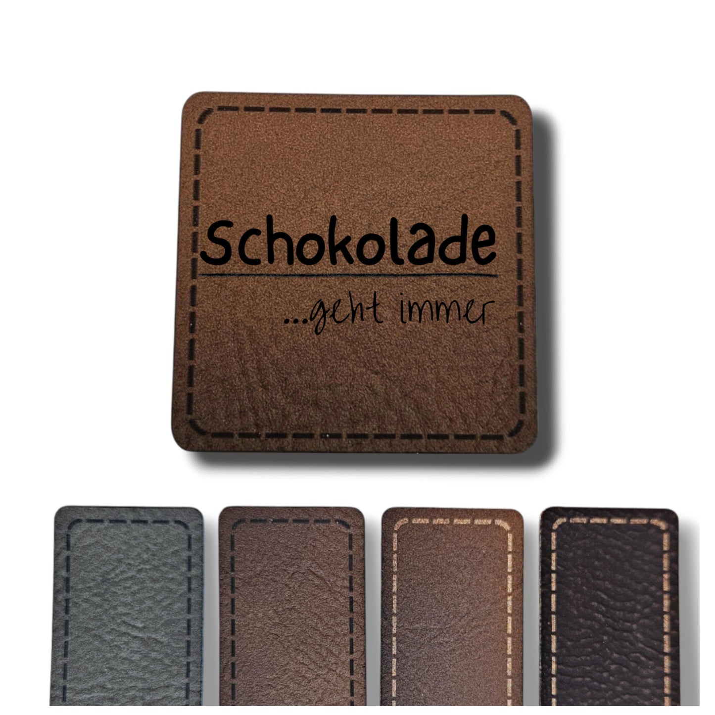 Kunstleder Patch - Schokolade...geht immer