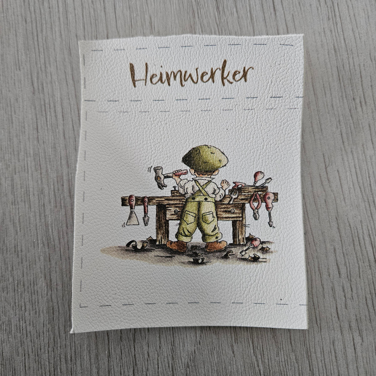 Kunstlederlabel Set - Heimwerker