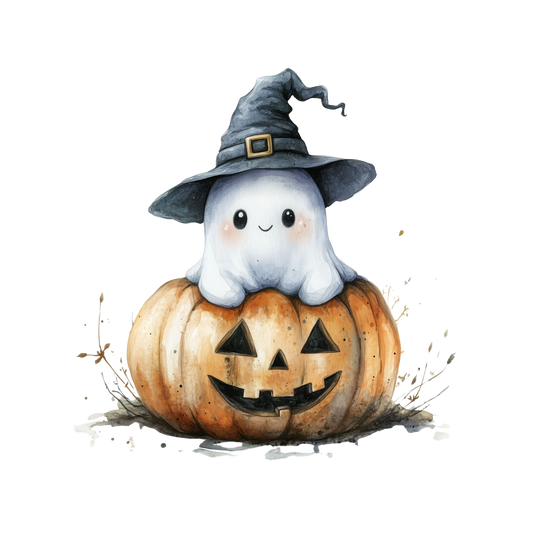 Auktion - Bügelbild - Süßer Geist 1 - 20cm